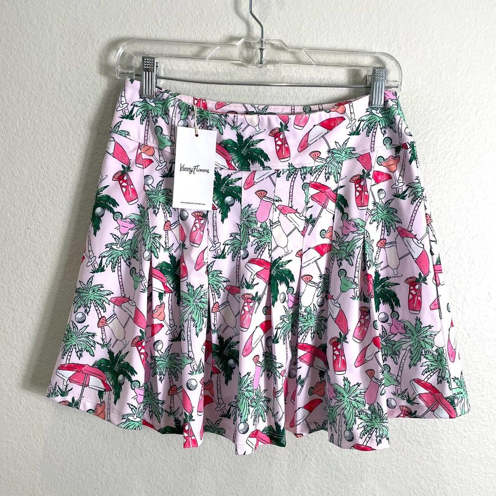 NEW $78 Kenny Flowers Womens Large The Masters of Leisure Country Club Skort